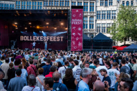 Live podium tijdens het Bollekesfeest 2026 in Antwerpen