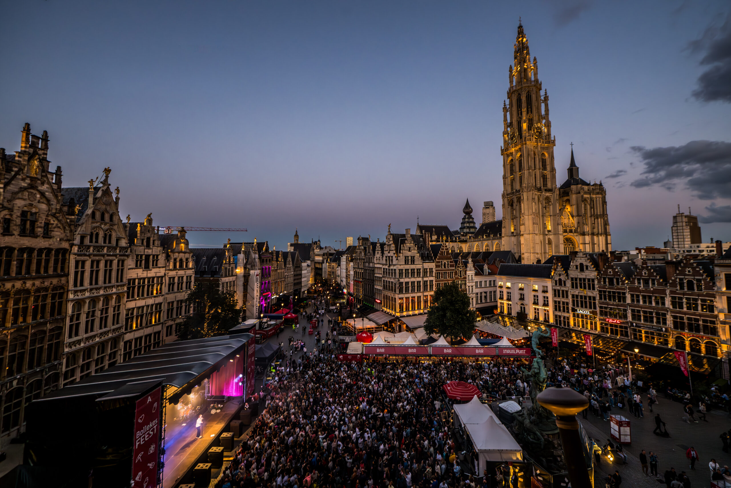 Overzicht van het Bollekesfeest 2026 in het historische centrum van Antwerpen